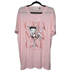 The Laundry Room Betty Boop Champagne Oversized Tee